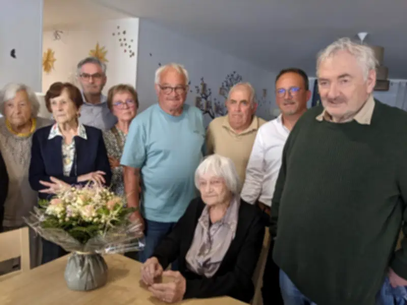 Simone Le Ruyet fête ses 100 ans à Rouffignac-Saint-Cernin-de-Reilhac