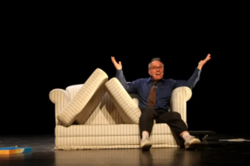 Stéphane Filloque captive avec son clown Gaëtan Lecroteux à Cambo-les-Bains