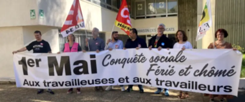 Syndicats unis contre la dérogation au repos rémunéré du 1er mai à Montpellier