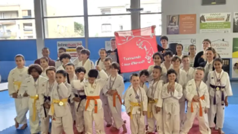 Taekwondo : le club Cœur d'Hérault brille à Sommières avec 62 médailles