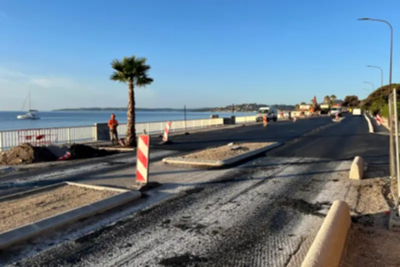 Travaux routiers à Sainte-Maxime : perturbations de circulation sur la route du bord de mer