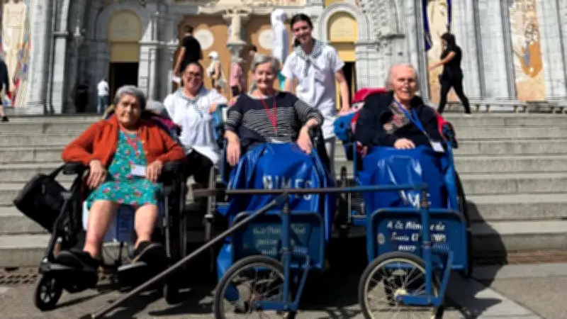 Trois résidentes en pèlerinage à Lourdes avec l'association Au cœur des oliviers
