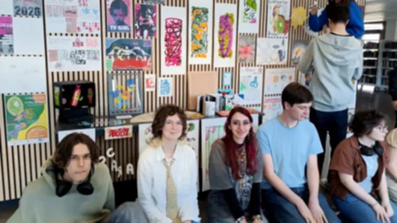 Typofolie à Langogne : les étudiants exposent leur art typographique à la médiathèque
