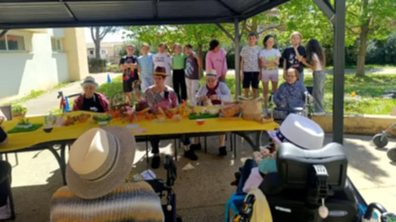 Une chasse aux œufs intergénérationnelle unit l'Odyssée et l'Ehpad à Redessan