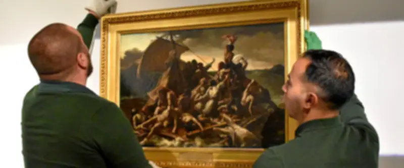 Une réplique originale du "Radeau de la Méduse" exposée au musée Médard de Lunel