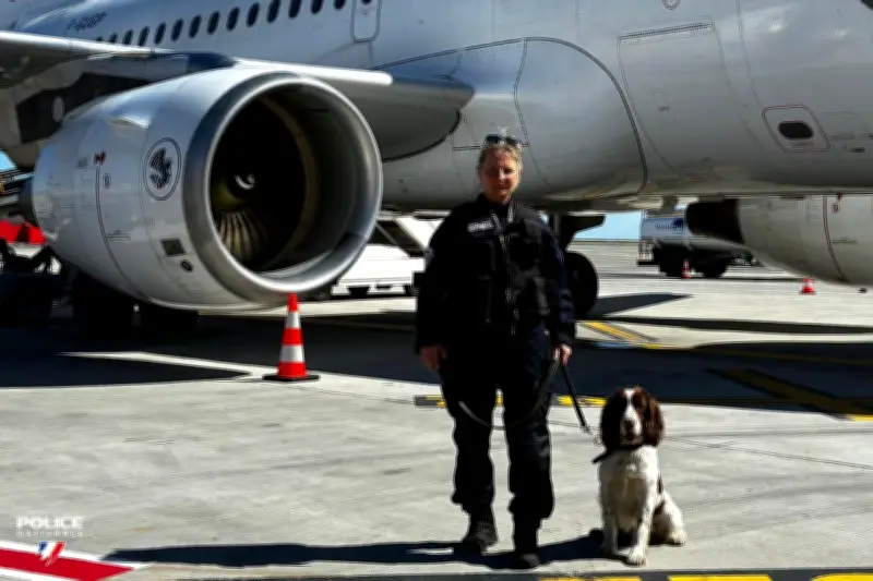 Vroom, le premier Springer détecteur d'explosifs, rejoint l'aéroport de Nice