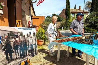 Caroline Hicks, petite-fille du général Frederick, en voyage mémoriel au Mitan