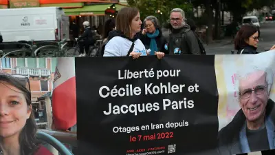 Cécile Kohler et Jacques Paris libérés d'Iran et en route vers la France