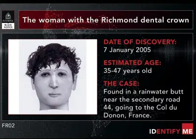 Cold case : une femme identifiée et un suspect arrêté grâce à Interpol