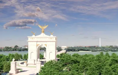 Donald Trump dévoile son projet d'arc de triomphe monumental à Washington