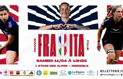 Gagnez vos places pour le match France-Italie féminin de rugby à Grenoble