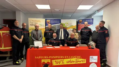Lozère : une convention facilite l'engagement des pompiers volontaires