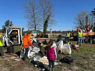 Opération de nettoyage forestier : 4,7 tonnes de déchets collectés en Gironde