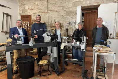 Penne-d’Agenais, modèle d’artisanat pour la Nouvelle-Aquitaine, visite du président de la CMA
