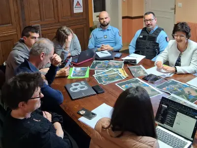 Préparation du Festival International de Journalisme à Couthures-sur-Garonne