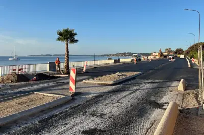 Travaux routiers à Sainte-Maxime : perturbations de circulation sur la route du bord de mer