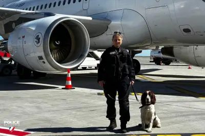 Vroom, le premier Springer détecteur d'explosifs, rejoint l'aéroport de Nice