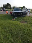 Accident grave sur la RN 21 à Thiviers : trois blessés dont deux évacuées à Périgueux
