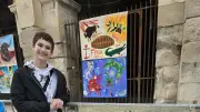 Alexis, 12 ans, remporte à nouveau le prix junior du concours Feri'art avec sa Joconde revisitée