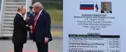 Documents oubliés dans un hôtel révèlent les détails du sommet Trump-Poutine