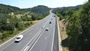 Départ de feu sur un camion militaire sur l'A75, intervention des pompiers