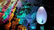 Gard : vol en dirigeable sous la grotte de la Salamandre