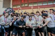 Les Boxers de Bordeaux célèbrent leur titre de Ligue Magnus à Mériadeck