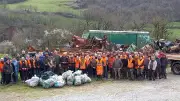 Les chasseurs de l'Aveyron mobilisés pour une opération de nettoyage de la nature