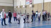 Les jeunes archers de Sévérac-d'Aveyron célèbrent leur médaille de bronze nationale