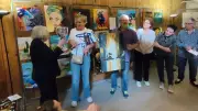 L'exposition des Artistes cazoulins attire 300 visiteurs, Nadine reçoit le Brennus des arts plastiques