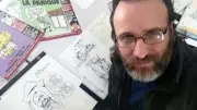 Monsieur K anime un apéro dessiné parodique à la médiathèque de Sérignan