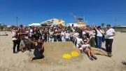 Nettoyage réussi sur la plage du village naturiste d'Agde