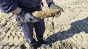 Neuf obus de la Seconde Guerre mondiale découverts sur le chantier Ville Port à La Grande-Motte