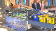 Nouveau stand de produits de la mer au marché de Bassan