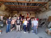 Nérac : les chars du corso fleuri prêts pour les fêtes de mai