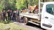 Opération dépollution forêt et rivière au Vigan : 1,3 tonne de déchets évacuée