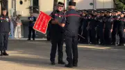 Passation de commandement solennelle au centre de secours d'Aniane dans l'Hérault