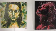 Portraits de femmes par Pierre Maignaut exposés à la bibliothèque de Mudaison