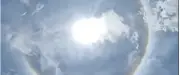 Pourquoi un halo solaire a illuminé le ciel ce week-end ?