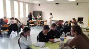 Premier forum des métiers au collège Sport nature : 17 professionnels à la rencontre des élèves