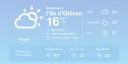 Temps gris et pluies éparses à Saint-Pierre-d'Oléron aujourd'hui