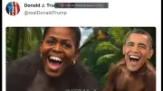 Trump partage une vidéo raciste des Obama représentés en singes
