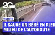 Un chauffeur vietnamien sauve héroïquement un bébé sur une autoroute dangereuse