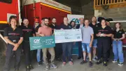 Un don de 1 100 € équipe les pompiers de Saint-Laurent-d'Olt en lampes frontales
