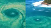 Un drone capture une tornade sous-marine géante et dangereuse au large de Sydney