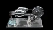 Un moteur Stirling sans carburant activé à température ambiante
