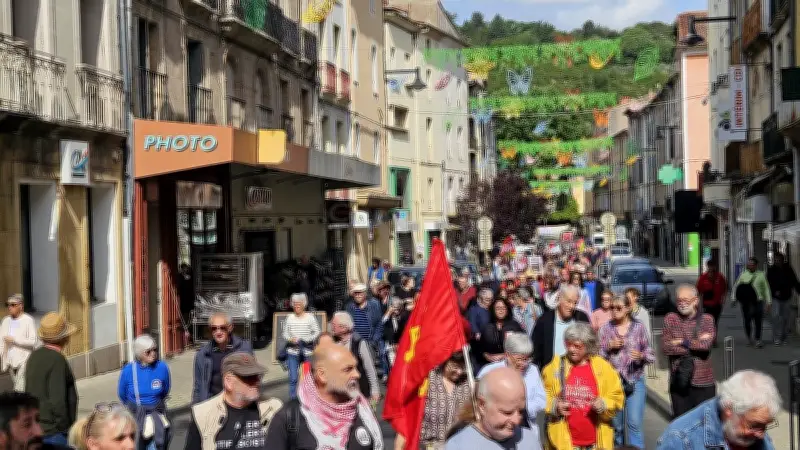 1er mai : défilé CGT à Bédarieux pour la fête du travail