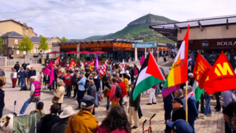 1er mai à Millau : plus de 100 manifestants réunis par l'intersyndicale