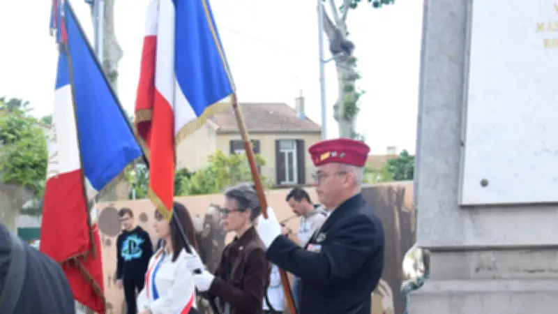 8-Mai : les porte-drapeaux mis à l'honneur à Villeneuve-lès-Béziers