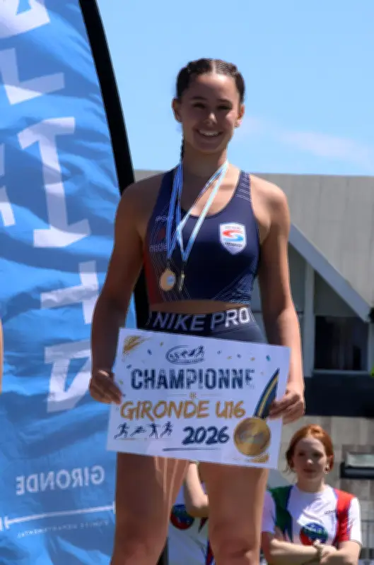 Adèle Liot bat un record de Gironde vieux de 25 ans au lancer de marteau